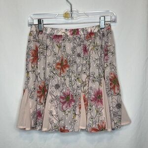 Promesa Teens/Jr Size M Floral & Flowy Mini Skort Pink Red Black 100% Polyester